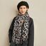 KRUIHAN Schal Damen Winter Schal Leopardenmuster Damen mit Ohrringe und Armband Stola Damen Warm Schals & Tücher für Damen,Geschenke für Frauen,Style B-Schal Beige 3er Set