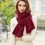 RIIQIICHY Damen Schal Winter Weinrot Pashmina Stola Festlich Herbst xxl schals Tücher für Abendkleider Frauen Hochzeit schultertuch