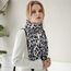 KRUIHAN Schal Damen Winter Schal Leopardenmuster Damen mit Ohrringe und Armband Stola Damen Warm Schals & Tücher für Damen,Geschenke für Frauen,Style B-Schal Beige 3er Set