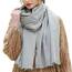 RIIQIICHY Damen Schal Winter Grau Pashmina Stola Festlich Herbst xxl schals Tücher für Abendkleider Frauen Hochzeit schultertuch