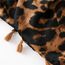 KRUIHAN Frauen Weichen Langen Hals Schal - Damenmode Leopard Tiermuster Cape,Abendgesellschaft Stilvolle Accessoires mit Quaste(Stil B-Braun)