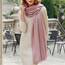 RIIQIICHY Damen Schal Winter Rosa Pashmina Stola Festlich Herbst xxl schals Tücher für Abendkleider Frauen Hochzeit schultertuch Frühling