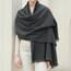 RIIQIICHY Damen Schal Winter Dunkelgrau Pashmina Stola Festlich Herbst xxl schals Tücher für Abendkleider Frauen Hochzeit schultertuch