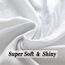 vimate Weißer Schal für Hochzeit, Leichte Pashmina Brautjungfer Schals und Wraps für formelle Abendkleider (DE-Pure Weiß/Silber)