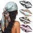 DRESHOW 90x90cm Große Quadratische Schals für Damen 4 Stück Seide Kopftuch Bandanas Haartuch Halstuch Haarschmuck
