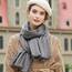 RIIQIICHY Damen Schal Winter Grau Pashmina Stola Festlich Herbst xxl schals Tücher für Abendkleider Frauen Hochzeit schultertuch