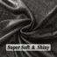 vimate Abendtuch Schal - Weiches Schwarzes Pashmina Tuch & Wrap für Damen, Hochzeits Braut Accessoire (DE-Black & Silver)