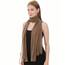 Shawl Factory Chiffon Schal Damen Taupe - Seidenweich und Federleicht - Eleganter Halstuch Schal - Polyester Tuch Halstuch Damen Frühling Sommer - Pflegeleichtes Schaltuch - Damenschal Leicht (Taupe)