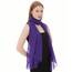 Shawl Factory Chiffon Schal Damen Lila - Seidenweich und Federleicht - Eleganter Halstuch Schal - Polyester Tuch Halstuch Damen Frühling Sommer - Pflegeleichtes Schaltuch - Damenschal Leicht (Lila)