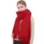 RIIQIICHY Damen Schal Rot Stola Festlich für Abendkleid Pashmina Schals Tücher für Frauen Hochzeit Schultertuch Frühling Winter Schal Warme Kuschelig