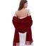 RIIQIICHY Damen Schal Burgund Stola Festlich für Abendkleid Pashmina Schals Tücher für Frauen Hochzeit Schultertuch Frühling Winter Schal Warme Kuschelig