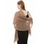 Chiffon Schal Damen Dunkel Taupe - Seidenweich und Federleicht - Eleganter Halstuch Schal - Polyester Tuch Halstuch Frühling Sommer - Pflegeleichtes Schaltuch - Damenschal Leicht (Dunkel Taupe)
