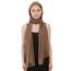 Shawl Factory Chiffon Schal Damen Taupe - Seidenweich und Federleicht - Eleganter Halstuch Schal - Polyester Tuch Halstuch Damen Frühling Sommer - Pflegeleichtes Schaltuch - Damenschal Leicht (Taupe)