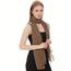 Shawl Factory Chiffon Schal Damen Taupe - Seidenweich und Federleicht - Eleganter Halstuch Schal - Polyester Tuch Halstuch Damen Frühling Sommer - Pflegeleichtes Schaltuch - Damenschal Leicht (Taupe)