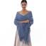 RIIQIICHY Damen Schal Blau Stola Festlich für Abendkleid Pashmina Schals Tücher für Frauen Hochzeit Schultertuch Frühling Winter Schal Warme Kuschelig