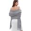 RIIQIICHY Damen Schal Grau Stola Festlich für Abendkleid Pashmina Schals Tücher für Frauen Hochzeit Schultertuch Frühling Winter Schal Warme Kuschelig
