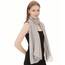 Shawl Factory Chiffon Schal Damen Grau - Seidenweich und Federleicht - Eleganter Halstuch Schal - Polyester Tuch Halstuch Damen Frühling Sommer - Pflegeleichtes Schaltuch - Damenschal Leicht (Grau)