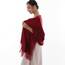 RIIQIICHY Damen Schal Burgund Stola Festlich für Abendkleid Pashmina Schals Tücher für Frauen Hochzeit Schultertuch Frühling Winter Schal Warme Kuschelig