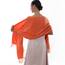 RIIQIICHY Damen Schal Orange Stola Festlich für Abendkleid Pashmina Schals Tücher für Frauen Hochzeit Schultertuch Frühling Winter Schal Warme Kuschelig