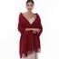 RIIQIICHY Damen Schal Burgund Stola Festlich für Abendkleid Pashmina Schals Tücher für Frauen Hochzeit Schultertuch Frühling Winter Schal Warme Kuschelig