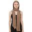 Chiffon Schal Damen Dunkel Taupe - Seidenweich und Federleicht - Eleganter Halstuch Schal - Polyester Tuch Halstuch Frühling Sommer - Pflegeleichtes Schaltuch - Damenschal Leicht (Dunkel Taupe)