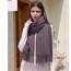 RIIQIICHY Damen Schal Violett Stola Festlich für Abendkleid Pashmina Schals Tücher für Frauen Hochzeit Schultertuch Frühling Winter Schal Warme Kuschelig