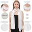 Shawl Factory Chiffon Schal Damen Weiß - Seidenweich und Federleicht - Eleganter Halstuch Schal - Polyester Tuch Halstuch Damen Frühling Sommer - Pflegeleichtes Schaltuch - Damenschal Leicht (Weiß)