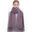 RIIQIICHY Damen Schal Violett Stola Festlich für Abendkleid Pashmina Schals Tücher für Frauen Hochzeit Schultertuch Frühling Winter Schal Warme Kuschelig