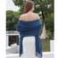 RIIQIICHY Damen Schal Blau Stola Festlich für Abendkleid Pashmina Schals Tücher für Frauen Hochzeit Schultertuch Frühling Winter Schal Warme Kuschelig