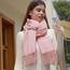 RIIQIICHY Damen Schal Rosa Stola Festlich für Abendkleid Pashmina Schals Tücher für Frauen Hochzeit Schultertuch Frühling Winter Schal Warme Kuschelig