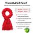 Arctic Penguin Pashmina Schal Kaschmir Stolen Damen Schultertuch für Frauen Hochzeit Kaschmirschal Herren Umschlagtuch Winter/ (Rot)