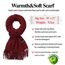 Arctic Penguin Pashmina Schal Kaschmir Stolen Damen Schultertuch für Frauen Hochzeit Kaschmirschal Herren Umschlagtuch Winter/ (Rotwein)