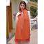 RIIQIICHY Damen Schal Orange Stola Festlich für Abendkleid Pashmina Schals Tücher für Frauen Hochzeit Schultertuch Frühling Winter Schal Warme Kuschelig