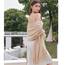 RIIQIICHY Damen Schal Beige Stola Festlich für Abendkleid Pashmina Schals Tücher für Frauen Hochzeit Schultertuch Frühling Winter Schal Warme Kuschelig