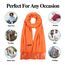 Arctic Penguin Pashmina Schal Kaschmir Stolen Damen Schultertuch für Frauen Hochzeit Kaschmirschal Herren Umschlagtuch Winter/ (Orange)