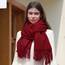 RIIQIICHY Damen Schal Burgund Stola Festlich für Abendkleid Pashmina Schals Tücher für Frauen Hochzeit Schultertuch Frühling Winter Schal Warme Kuschelig