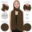 Shawl Factory Chiffon Schal Damen Khaki - Seidenweich und Federleicht - Eleganter Halstuch Schal - Polyester Tuch Halstuch Damen Frühling Sommer - Pflegeleichtes Schaltuch - Damenschal Leicht (Khaki)