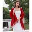 RIIQIICHY Damen Schal Rot Stola Festlich für Abendkleid Pashmina Schals Tücher für Frauen Hochzeit Schultertuch Frühling Winter Schal Warme Kuschelig