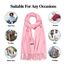 Arctic Penguin Pashmina Schal Kaschmir Stolen Damen Schultertuch für Frauen Hochzeit Kaschmirschal Herren Umschlagtuch Winter/ (Pink)