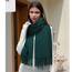 RIIQIICHY Damen Schal Grün Stola Festlich für Abendkleid Pashmina Schals Tücher für Frauen Hochzeit Schultertuch Frühling Winter Schal Warme Kuschelig