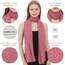 Chiffon Schal Damen Bubblegum - Seidenweich und Federleicht - Eleganter Halstuch Schal - Polyester Tuch Halstuch Damen Frühling Sommer - Pflegeleichtes Schaltuch - Damenschal Leicht (Bubblegum)