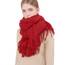 RIIQIICHY Damen Schal Rot Stola Festlich für Abendkleid Pashmina Schals Tücher für Frauen Hochzeit Schultertuch Frühling Winter Schal Warme Kuschelig