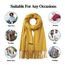 Arctic Penguinp Pashmina Schal Kaschmir Stolen Damen Schultertuch für Frauen Hochzeit Kaschmirschal Herren Umschlagtuch Winter/ (Gelb)