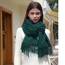 RIIQIICHY Damen Schal Grün Stola Festlich für Abendkleid Pashmina Schals Tücher für Frauen Hochzeit Schultertuch Frühling Winter Schal Warme Kuschelig