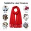 Arctic Penguin Pashmina Schal Kaschmir Stolen Damen Schultertuch für Frauen Hochzeit Kaschmirschal Herren Umschlagtuch Winter/ (Rot)
