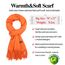 Arctic Penguin Pashmina Schal Kaschmir Stolen Damen Schultertuch für Frauen Hochzeit Kaschmirschal Herren Umschlagtuch Winter/ (Orange)