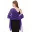 Shawl Factory Chiffon Schal Damen Lila - Seidenweich und Federleicht - Eleganter Halstuch Schal - Polyester Tuch Halstuch Damen Frühling Sommer - Pflegeleichtes Schaltuch - Damenschal Leicht (Lila)