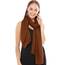 Shawl Factory Chiffon Schal Damen Braun - Seidenweich und Federleicht - Eleganter Halstuch Schal - Polyester Tuch Halstuch Damen Frühling Sommer - Pflegeleichtes Schaltuch - Damenschal Leicht (Braun)