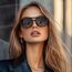 wearPro Sonnenbrille-Damen-polarisiert-Herren-Unisex-Trendy-Rechteckige-Sonnenbrillen-UV400-Retro-Klassisch-Ultraleicht-Vintage FüR Frauen-Geeignet-Beim Wandern-Camping Und Autofahren-Verlaufsgrau