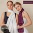 Chiffon Schal Damen Dunkelviolett - Seidenweich und Federleicht - Eleganter Halstuch Schal - Polyester Tuch Halstuch Damen Frühling Sommer - Pflegeleichtes Schaltuch - Damenschal (Dunkelviolett)